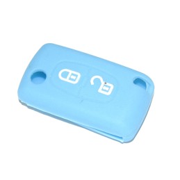 Housse silicone pour coque Peugeot-Citroën Bleu