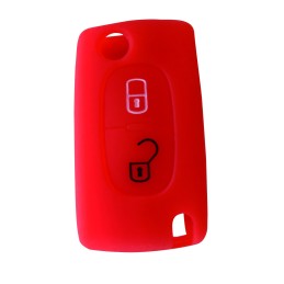 Housse silicone pour coque Peugeot-Citroën Rouge